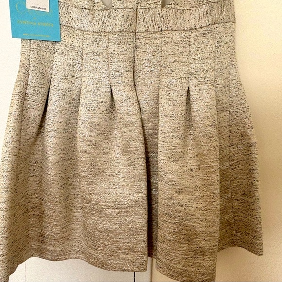 CeCe By Cynthia Steffe Racerback Pleated Skirt Mini Party Dress - Picture 6 of 12